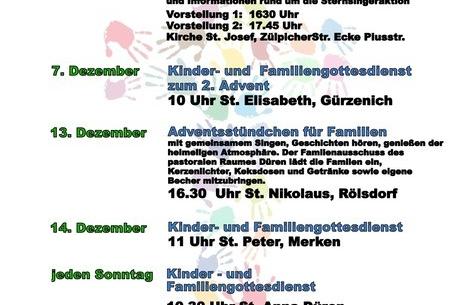 Familiengottesdienste Dezember 2025